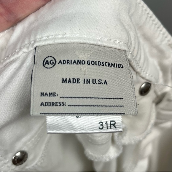 Adriano Goldschmied white The Prima mid-rise cigarette pants, size 31. - Picture 7 of 11